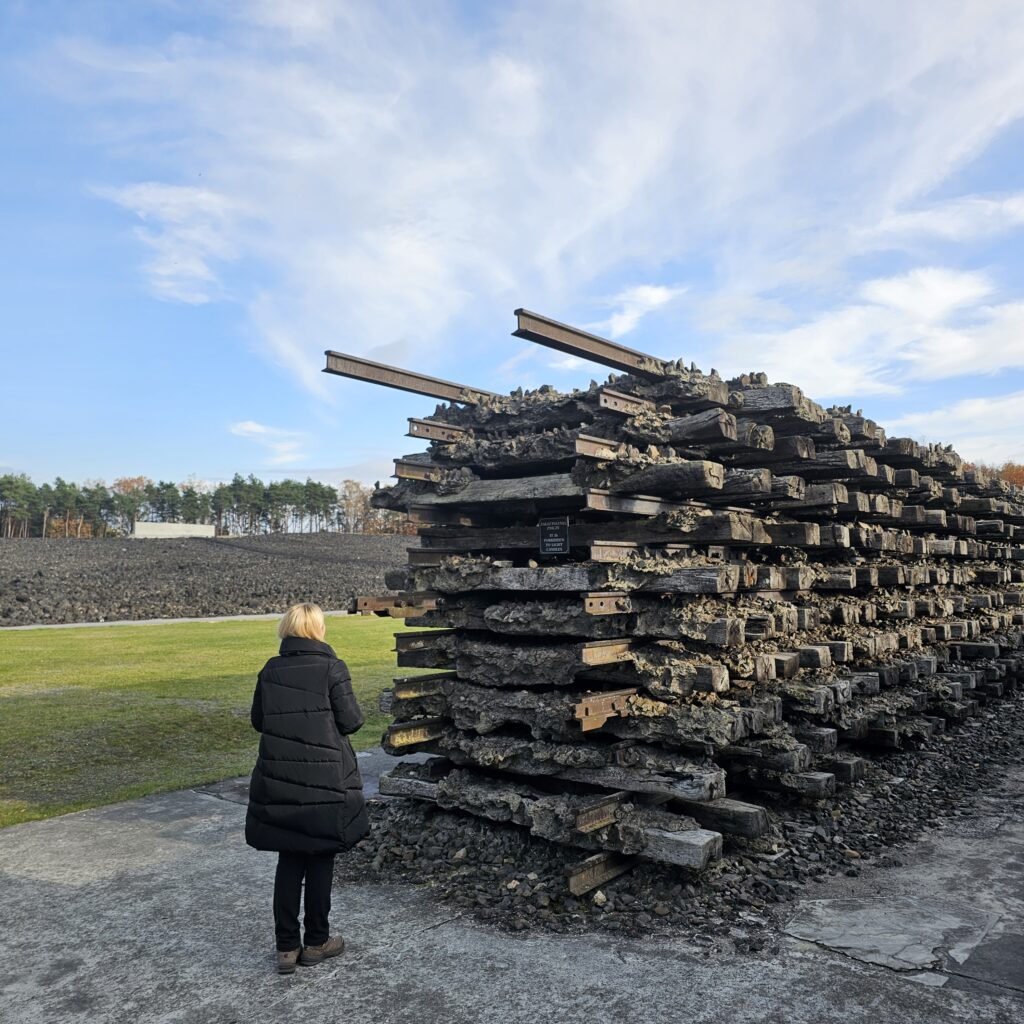 Nasza rodzina podczas spaceru na terenie Muzeum w Bełżcu