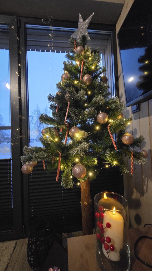 Dekoracje świąteczne w domku do wynajęcia w Kulikowie